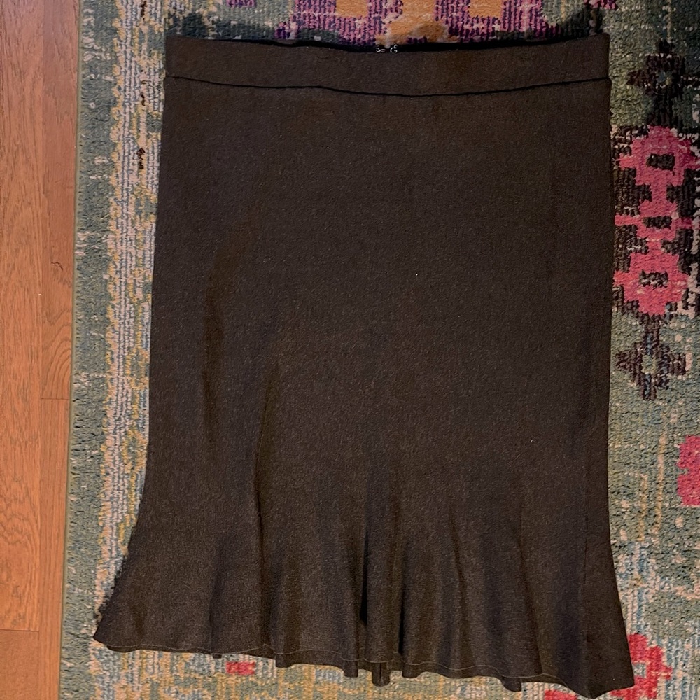 Dark Gray Trumpet Skirt